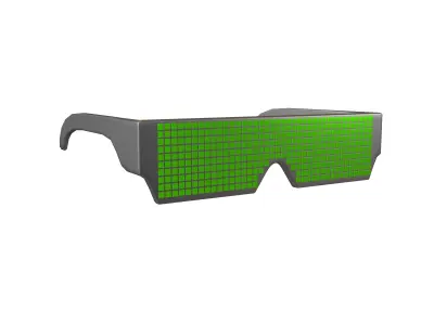 Future Technology Glasses v2 004 Low-poly 3D model