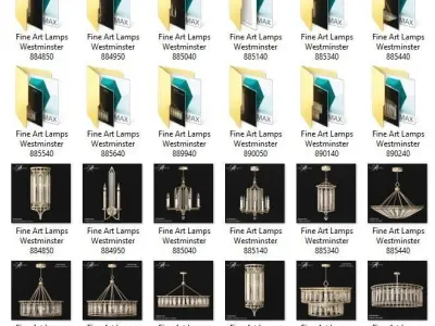 Fine Art Lamps Westminster Collection 3D model