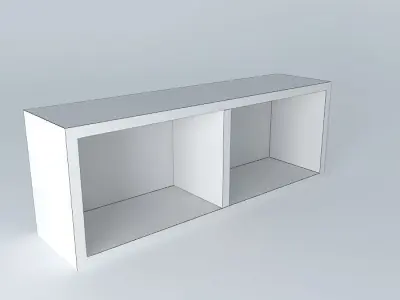 Cabinet Shelf DOORS HZO 4 12 BRW Milano Oak 3D model