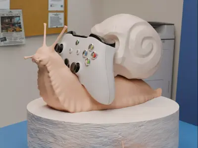 SkullSnail Controller Stand 3D print model