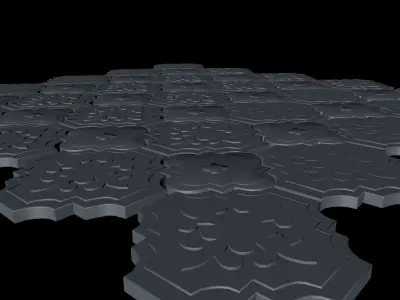 Tile Pavement 3D model