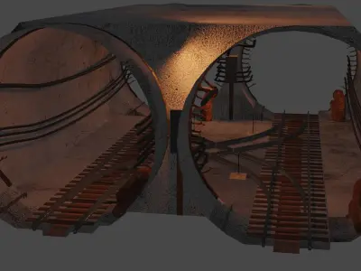 Underground pack 3D model