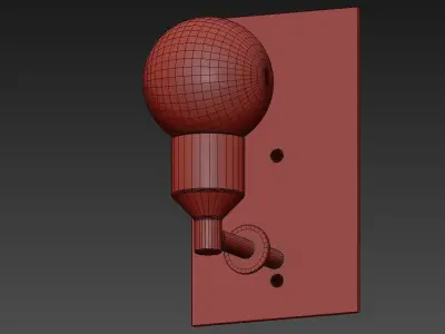 Spun Tulle Wall Sconce by Blueprint Lighting 3D model