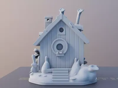 Cottage Haven 3D Printable Small House Model 3D print model