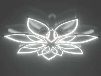 Chandelier Light Low-poly 3D model
