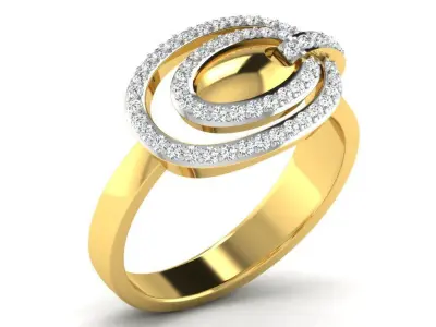 Engagement ring  55 light weight 3dm cad files part 07 3D print model