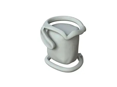 SciFi Shape Object Low Poly Low-poly 3D model