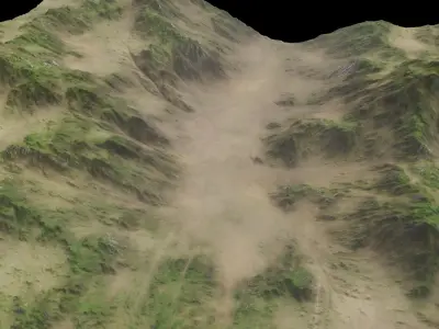 Mountains Terrain 3D model
