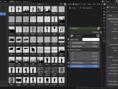 Light Gobo Asset Pack 3D model