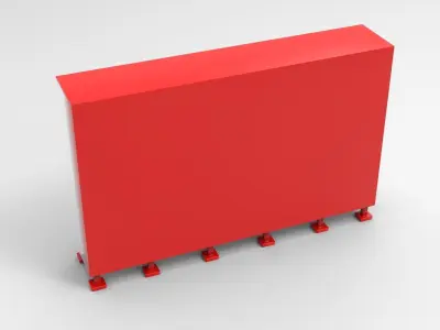 Lockers locker Low-poly 3D model