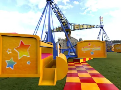 Amusement ride - Cha Cha 3D model