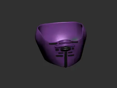helmet high poly sculpt 3d printable  3D model 159
