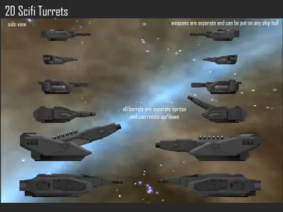 2D Frigates Collection II Texture