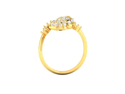 Women Ring  Render 3dm STL OBJ FBX Details 3D print model 49