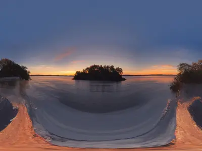 HDRI Ocean Panoramas Low-poly 3D model