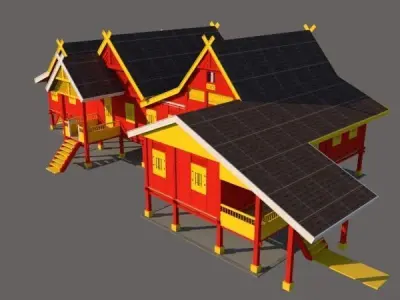 RUMAH TRADISIONAL MELAYU SELANGOR DARUL EHSAN Free 3D print model