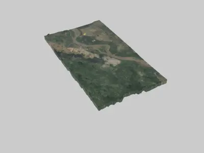 Ciudad Guayana City Low-poly 3D model