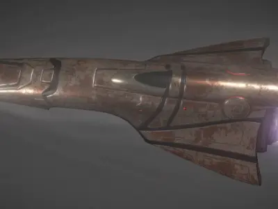 Spaceship - Keeper - Rusty Version 3D model