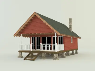 Guest house model 3D model