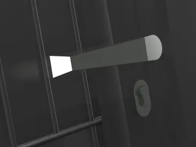 Garden-Fence-Door gate 3D model