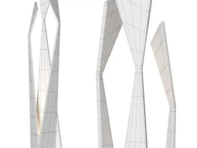 Thriller modern floor lamp By Cattelanitalia 3D model