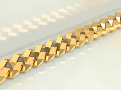 EDGE CUBAN LINK CHAIN 8-10-12 WIDE 0238 3D print model