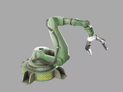 Mechanical arm Low-poly 3D model buy