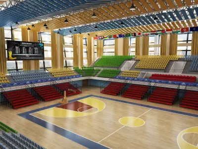 Basketball Arena 3D model