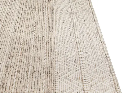 Carpet set 3200 - Handwoven Kushal Rug - 3K 3D model
