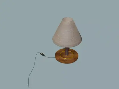 Night standing lamp Low-poly 3D model