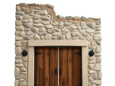 Rustic Stone Archway model pack Low-poly 3D model