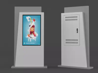 Electronic Kiosk 3D model