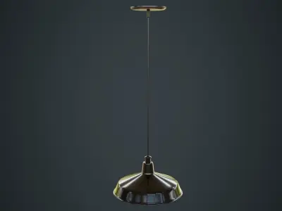 Hanging Lamp 2A Low-poly 3D model