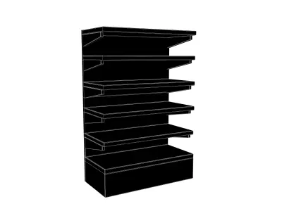 Shelf v1 001 Low-poly 3D model