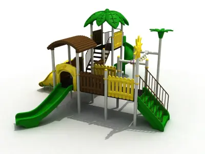 Tropical Concept Metal Playpen 045 3D model