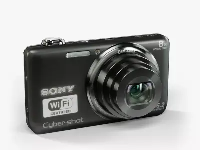 Sony DSC-WX80 compact digital camera Low-poly 3D model