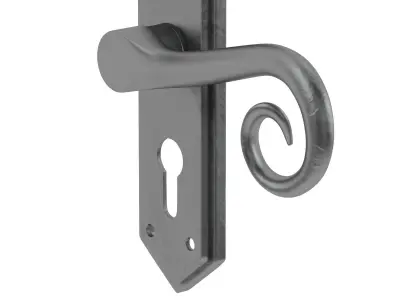 Frelan Royal Black Antique Handle 3D model