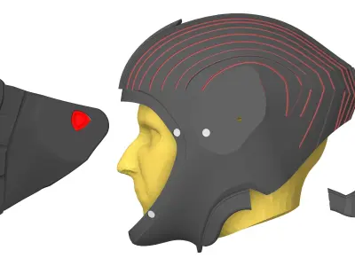 Marrok Helmet Inquisitor Helmet Ahsoka Cosplay By CC3D 3D print model