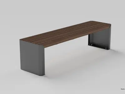 ZANO MODERN BENCH 3D model