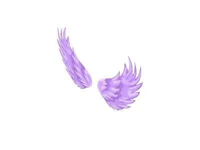 Game Wing v1 001 Free low-poly 3D model