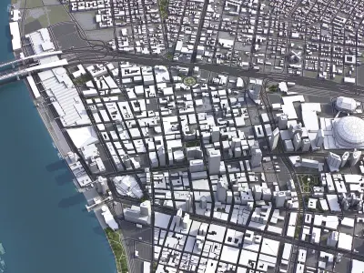 New Orleans Low-poly 3D model