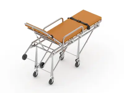 Ambulance Emergency Medical Stretcher 3D model