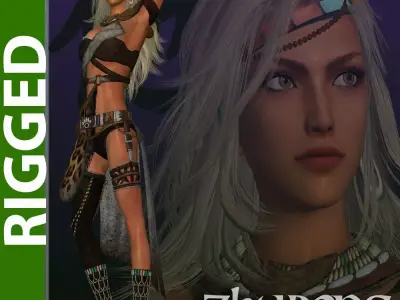 Zhu Rong Main 3D Rigged Model  3D model