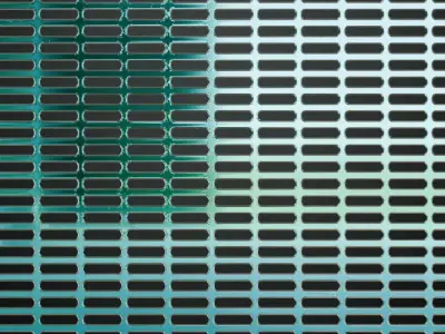 Blueish Transparent Metal Grill Material PBR Seamless Texture
