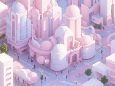 pink city 3D model