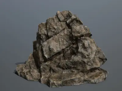 Mountain rock Low-poly 3D model purchase