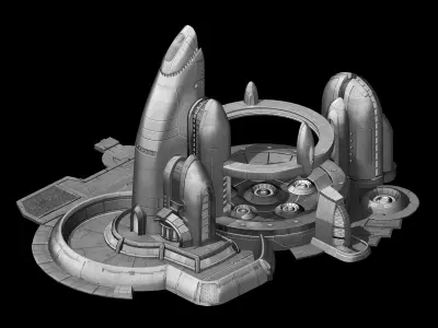 City State Building - Fleet Battery Generator 01 3D model