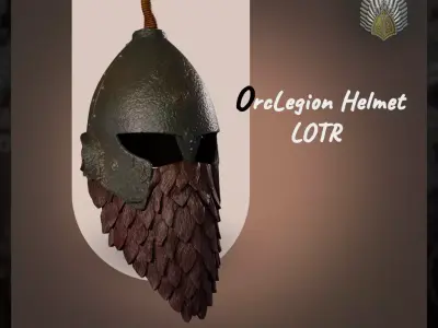 Mines of Moria Orc Legion helmet lotr 3d digital download 3D print model