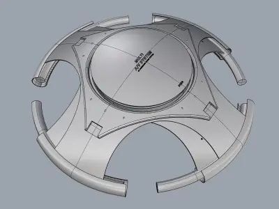 UFO concept mood lighting media player 3D modeling source 3D print model