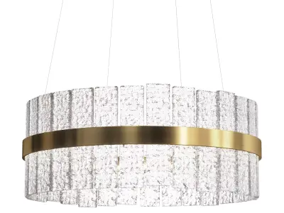 Textured Glass Chandelier 3D model